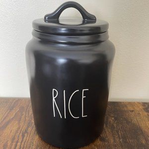 Rae Dunn Rice Ceramic Canister
